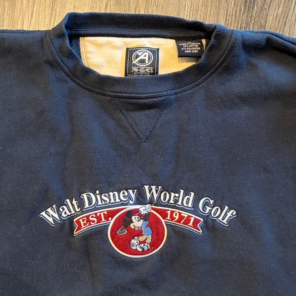 Vintage AHEAD Walt Disney World Golf Crewneck Sweatshirt - Oversized Medium
